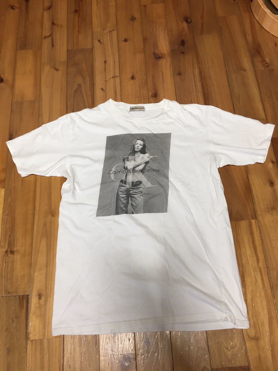 野口強　私物　95年　vintage calvin klein kate moss tシャツ　ケイトモス　カルバンクライン　bruce weber ブルースウェーバー　_画像7