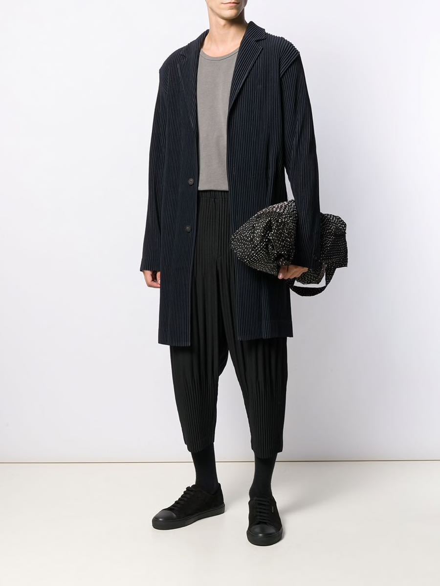 オムプリッセイッセイミヤケ HOMME PLISSE ISSEY MIYAKE BASICS クロップドパンツ ブラック イッセイ ミヤケ オムプリッセ イッセイミヤケ