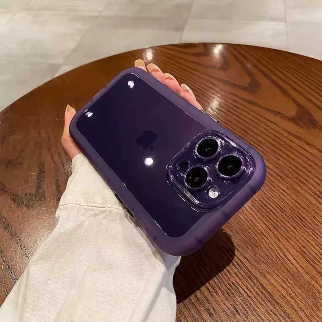 iPhone14Pro case dark purple clear case 