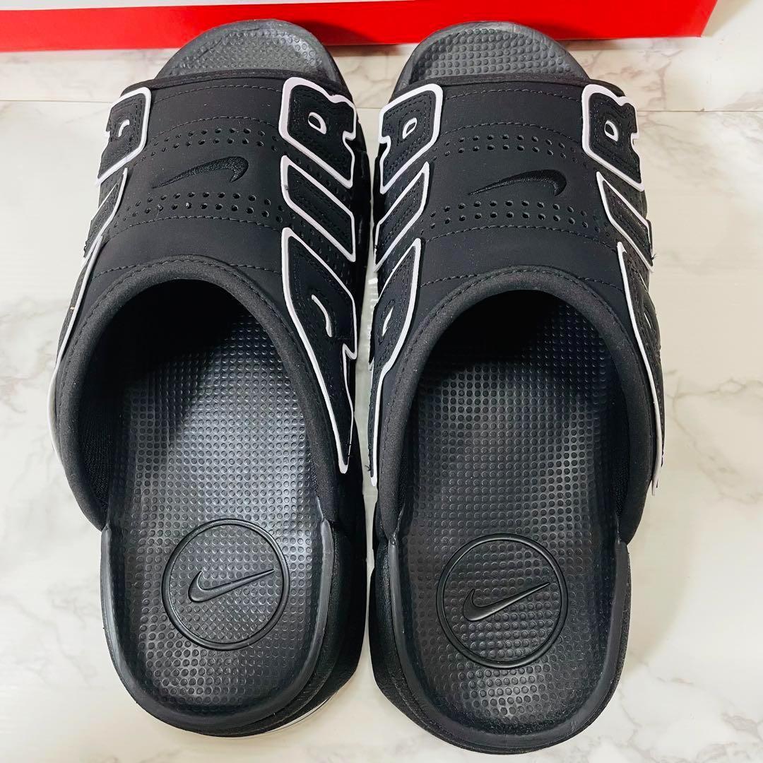 箱付き新品【27cm】NIKE エア モア アップテンポ スライド 黒 モアテン