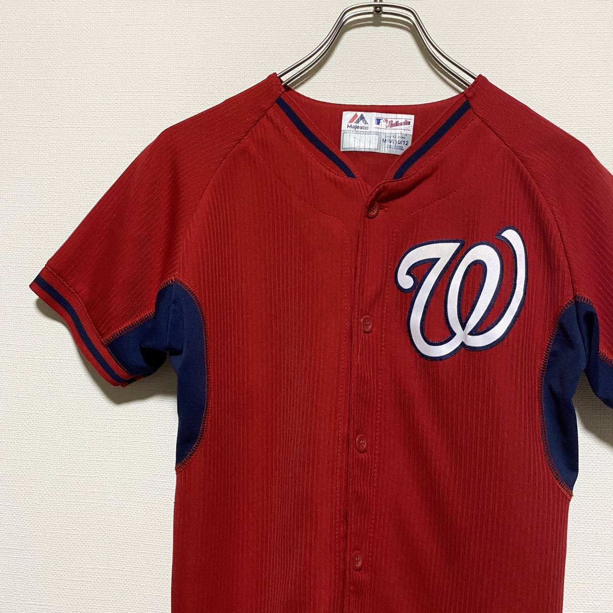アメリカ古着 MLB ゲームシャツ ワシントン・ナショナルズ ユニフォーム レプリカ ブライス・ハーパー 【J765】