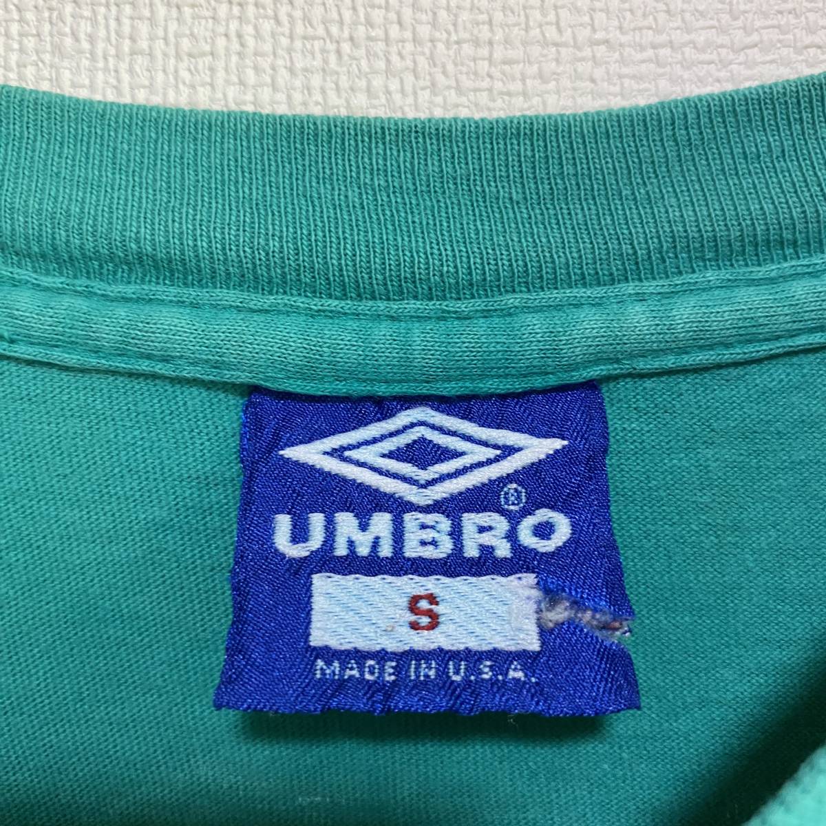 アメリカ古着　UMBRO　アンブロ　90年代　90s ヴィンテージ　半袖　Ｔシャツ　シングルステッチ　USA製　Ｓサイズ　【J1007】_画像9