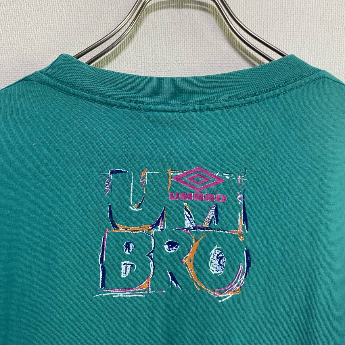 アメリカ古着　UMBRO　アンブロ　90年代　90s ヴィンテージ　半袖　Ｔシャツ　シングルステッチ　USA製　Ｓサイズ　【J1007】_画像5