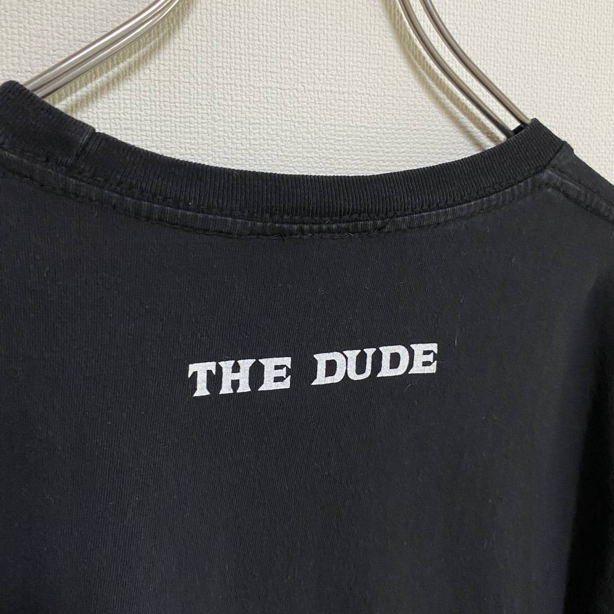 アメリカ古着　イケオジ　THE DUDE　半袖　Tシャツ　人物　プリント　Mサイズ　ブラック　コットン　【J1037】_画像5