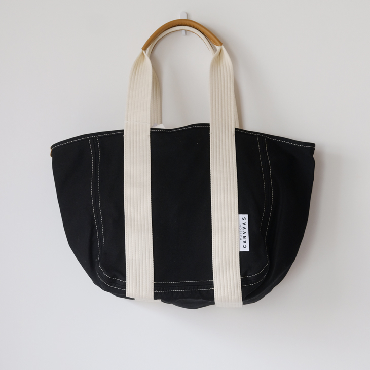 MAISON CANVVAS (メゾンキャンバス) | CANVAS Tote M (black) | 送料無料 バッグ ハンドバッグ レザー 鞄