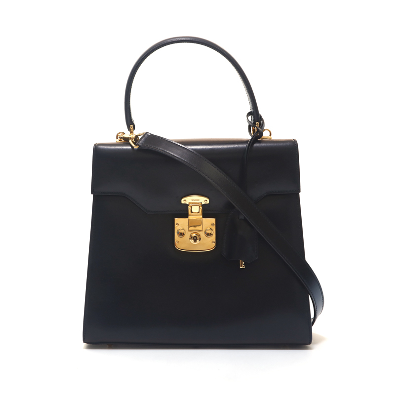 保障できる レザー ロゴ ハンドバッグ GUCCI グッチ 2WAY ブラック ショルダー その他 保障できる レザー ロゴ ハンドバッグ GUCCI グッチ 2WAY ブラック ショルダー その他