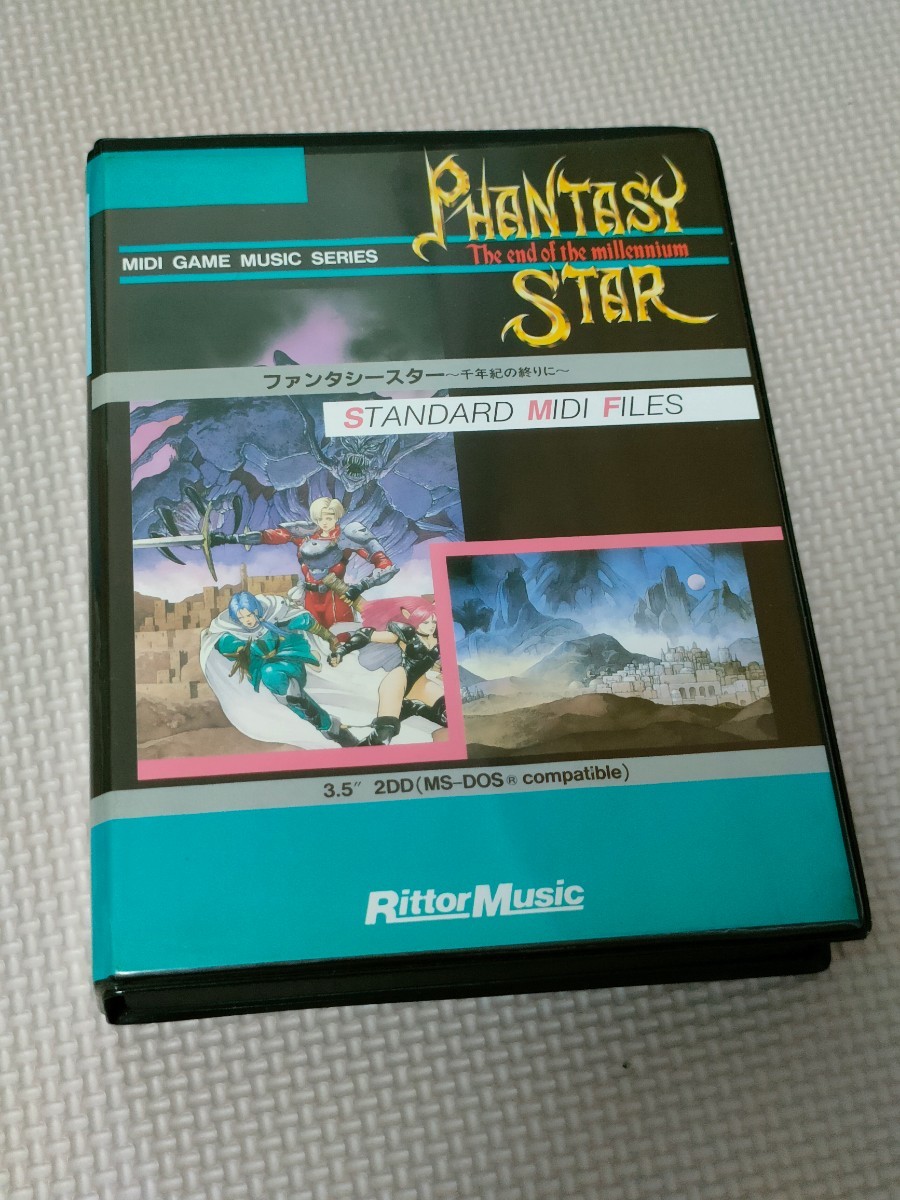 激レア ファンタシースター　 Rittor MIDI 3.5 2DD (MS-DOS対応）MGM-002 Phantasy Star End of the Millennium 4 IV_画像1