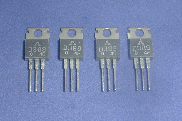  low cycle middle electric power increase width for silicon power transistor Matsushita 2SD389 4 piece set 