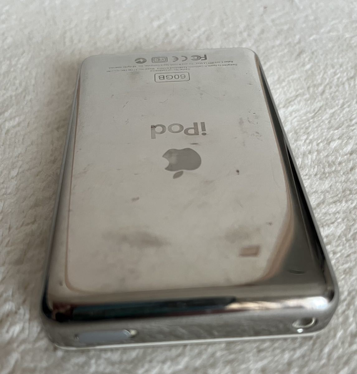 APPLE iPod video A1136 60GB VIDEO MA003J/A ホワイト カスタム 100GB iPod classic ジャンク品