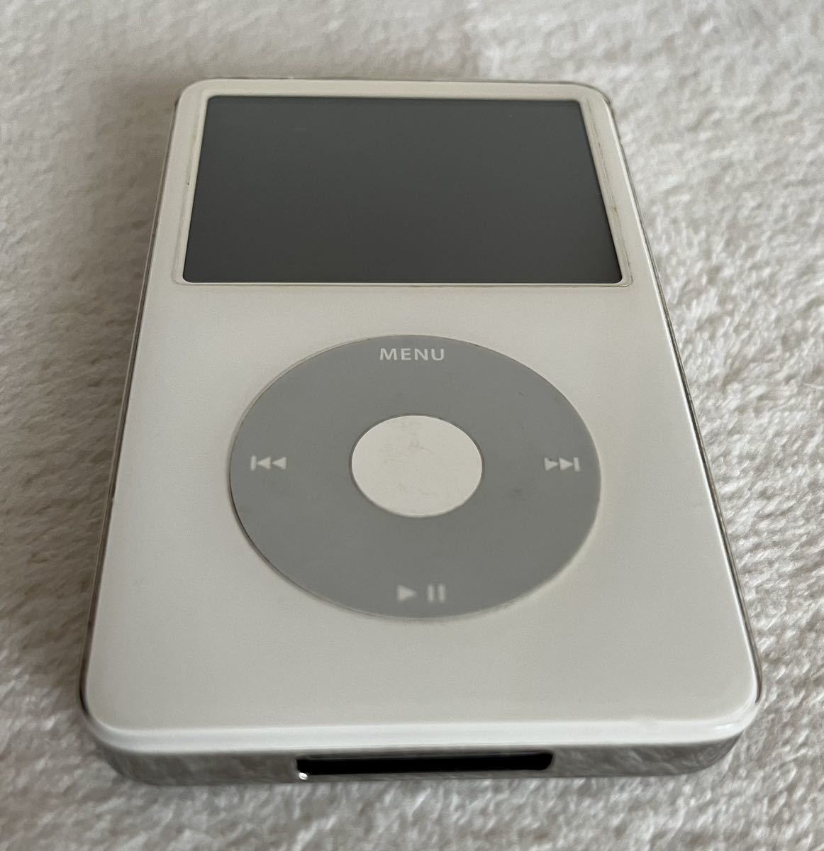 APPLE iPod video A1136 60GB VIDEO MA003J/A ホワイト カスタム 100GB iPod classic ジャンク品