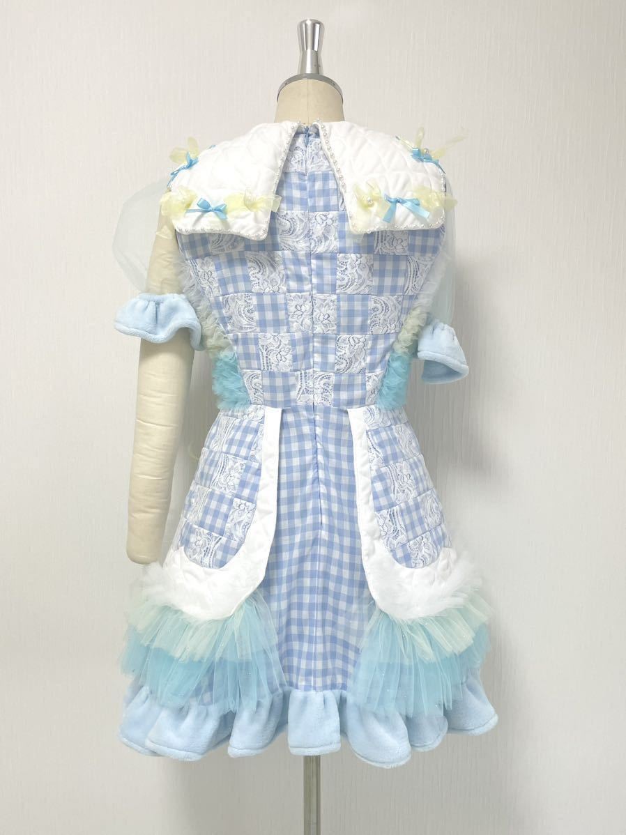 猫 メイド 服 ヘッドドレス セット アイドル 衣装 水色 猫 メイド 服 ヘッドドレス セット アイドル 衣装 水色