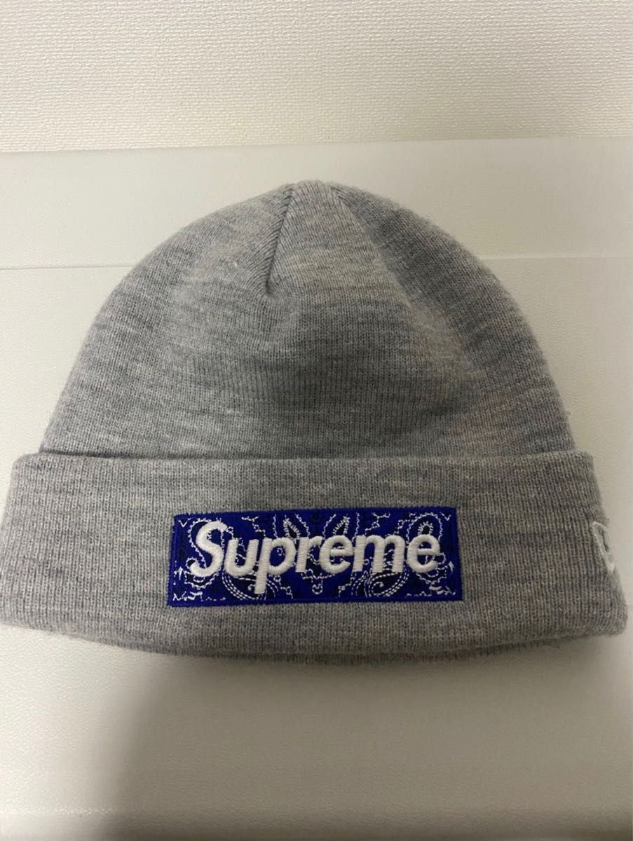 SUPREME 19AW New Era Box Logo Beanie Bandana バンダナ ニット帽