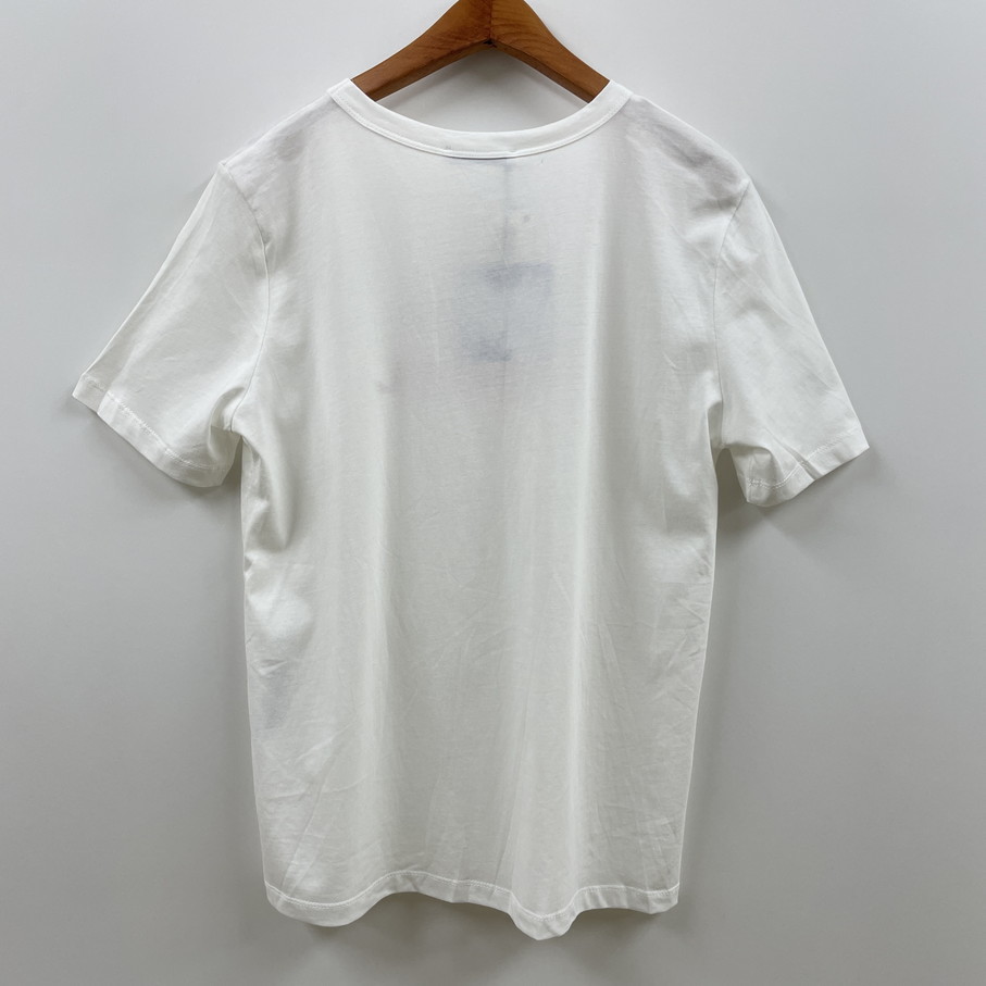未使用品 /S/ ZARA ホワイト グラフィック 半袖Tシャツ レッドロゴ レディース タグ カジュアル トップス 大人可愛いガーリーデイリー ザラ