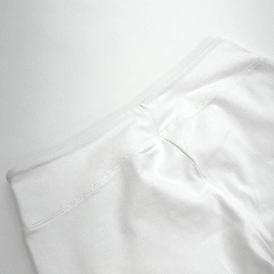  unused goods /L/ Wicked by Women with Control white regular capri pants pocket slit lady's casual leisure beach 
