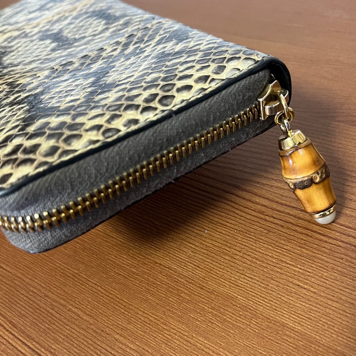 GUCCI グッチ バンブー パイソン 蛇革 長財布|Yahoo!フリマ(旧PayPay