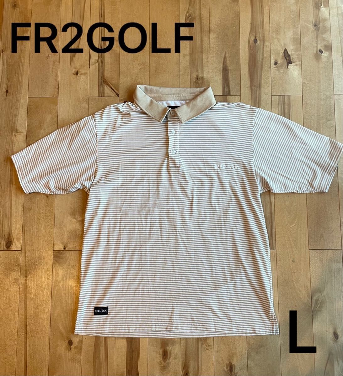 FR2 GOLF 大人気 ゴルフ ボーダー ポロシャツ L｜PayPayフリマ