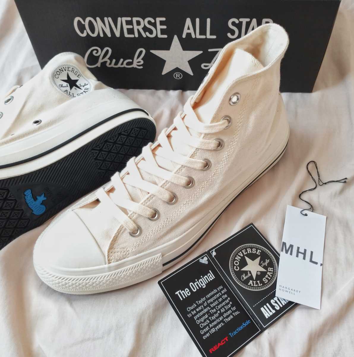 別注 定価16500円★マーガレットハウエル× CONVERSE 100周年限定 オールスター ★検 MHLエムエイチエル ALLSTAR コンバース ct70の画像1