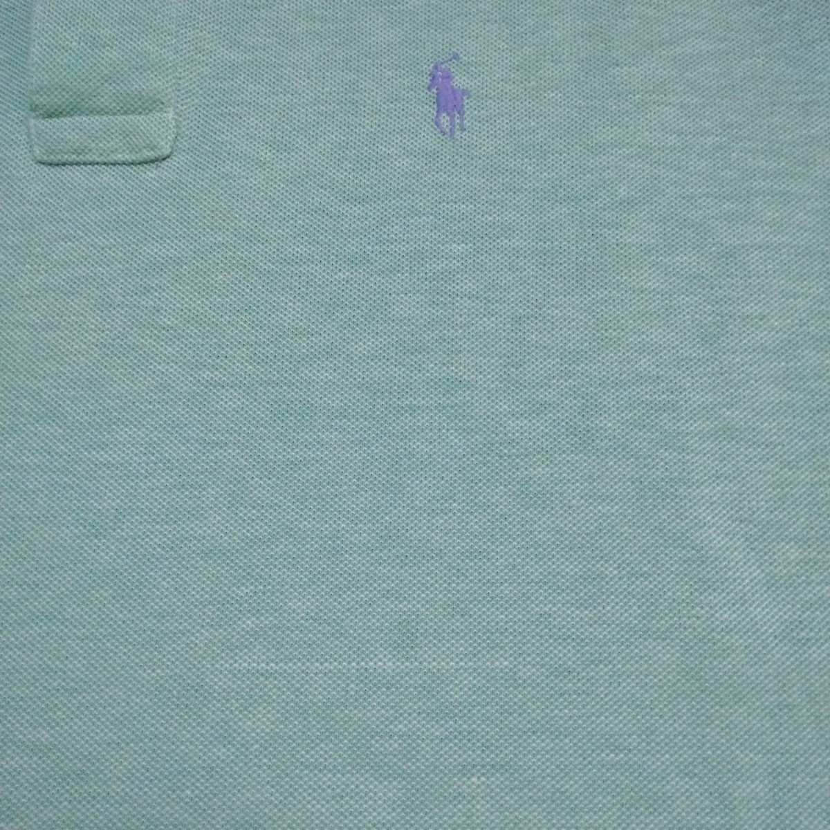 ◆USA製 RALPHLAUREN 鹿の子ポロシャツ ミントグリーン / アメリカ製 ラルフローレン vintage Tシャツ ヴィンテージ ビンテージ 検RRL_画像10
