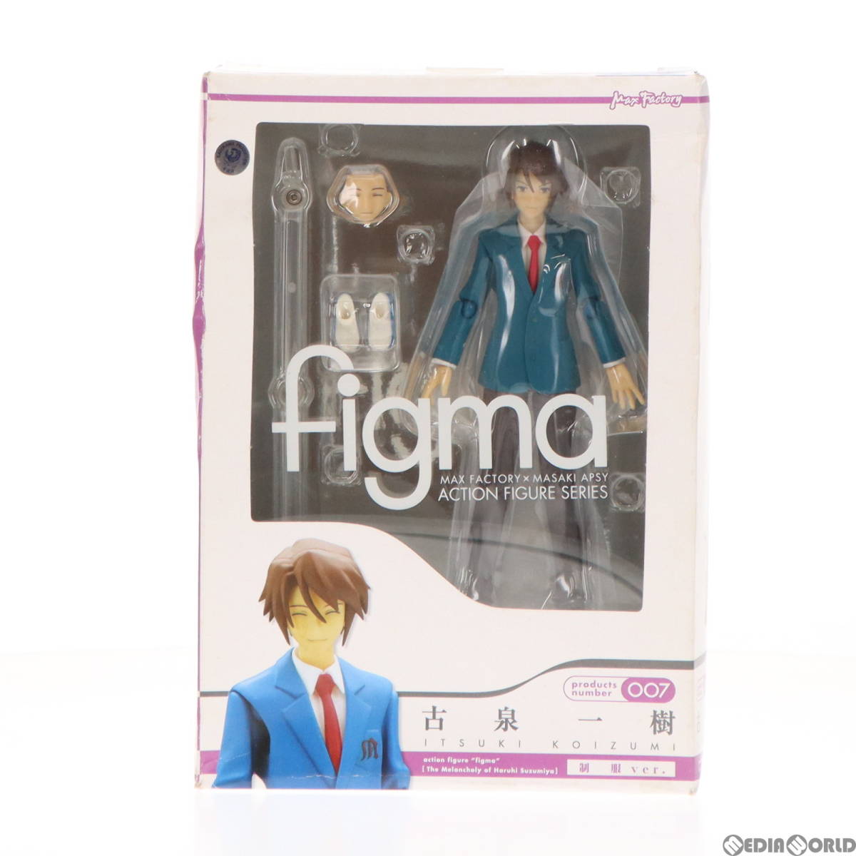 【中古】[FIG]figma(フィグマ) 007 古泉一樹(こいずみいつき) 制服ver. 涼宮ハルヒの憂鬱 完成品 可動フィギュア マックスファクトリー(610_画像2