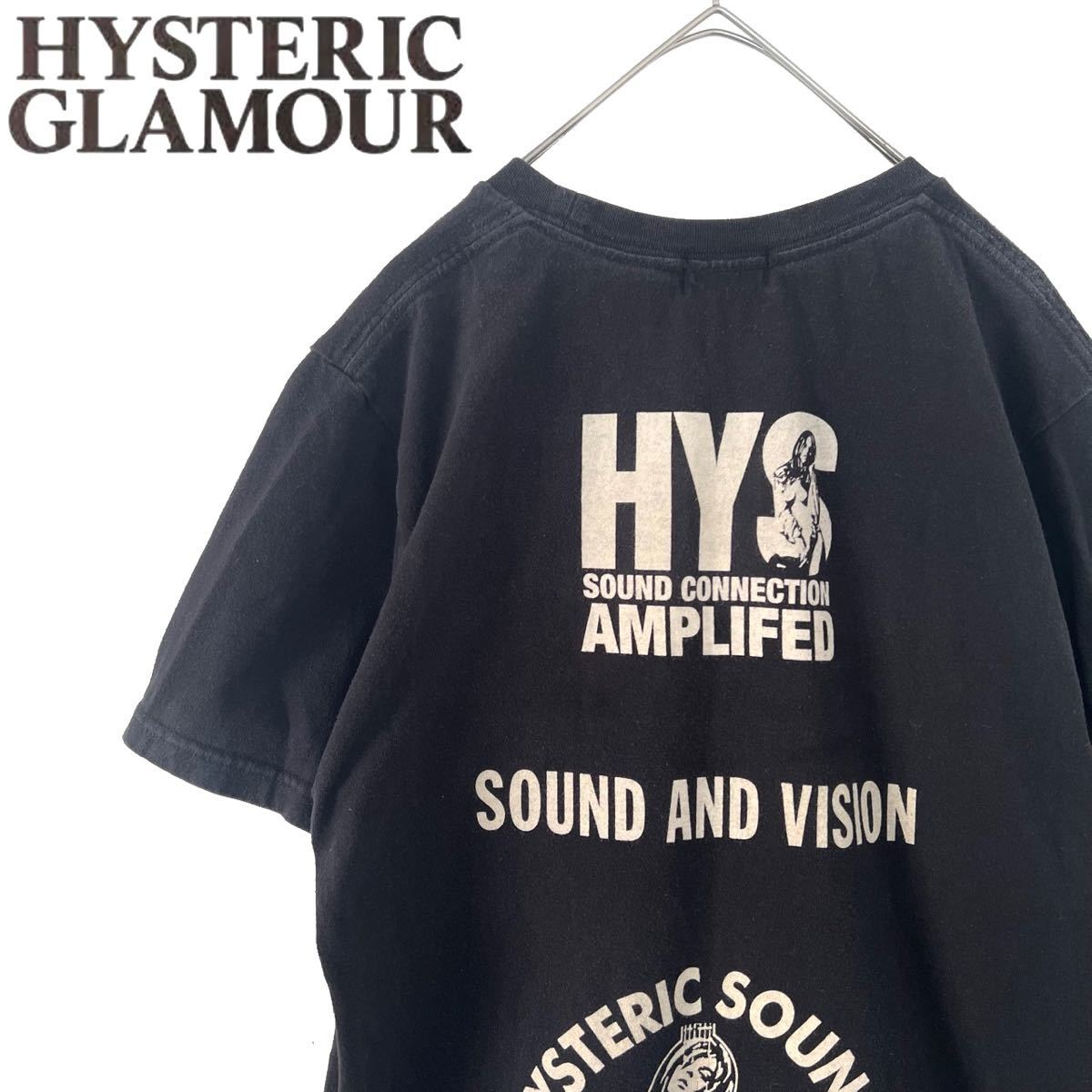 [ бесплатная доставка ]HYSTERIC GLAMOUR Hysteric Glamour мужской футболка короткий рукав his девушка Logo черный чёрный S хлопок 