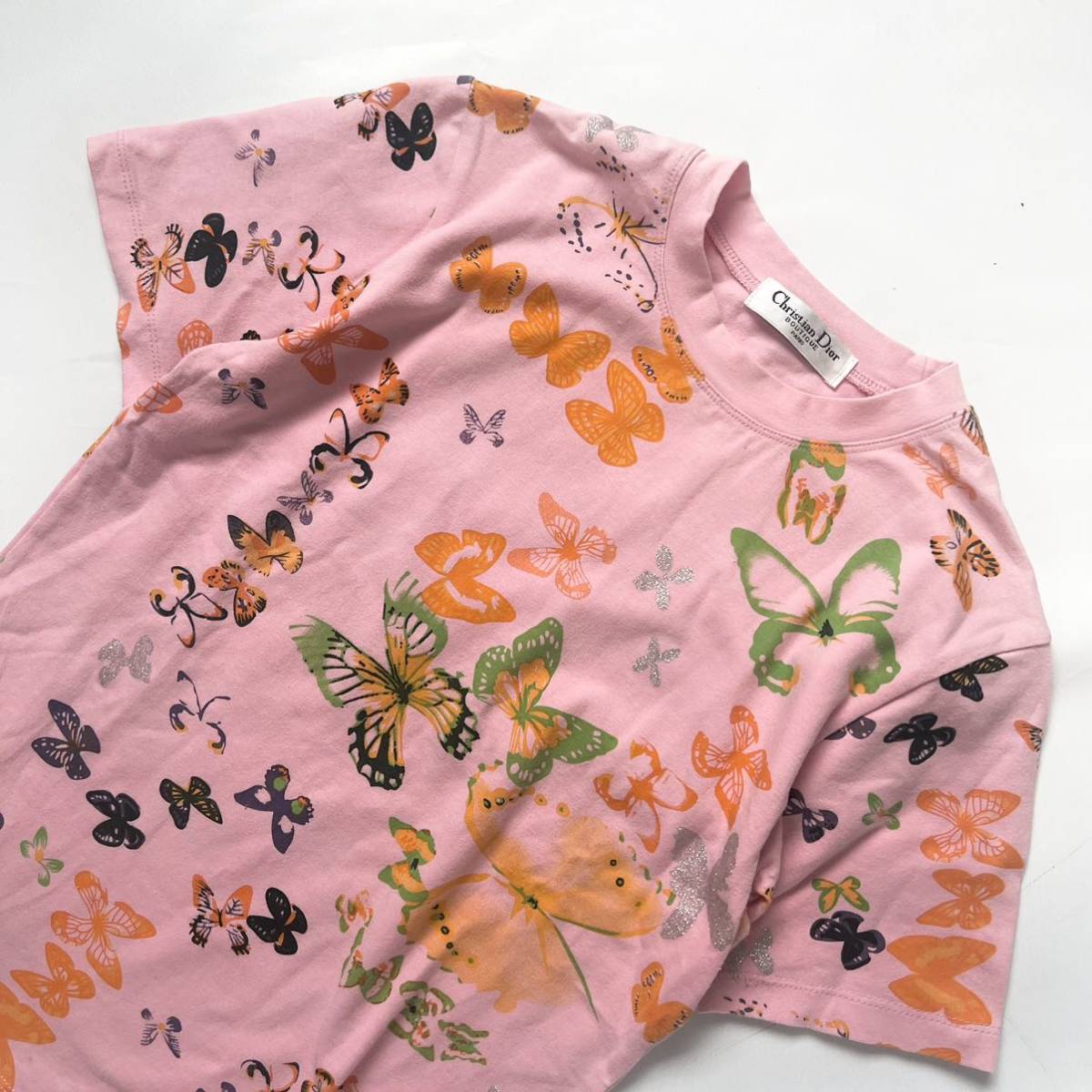 クリスチャンディオール ノースリーブ Tシャツ 花柄 - トップス クリスチャンディオール ノースリーブ Tシャツ 花柄 - トップス