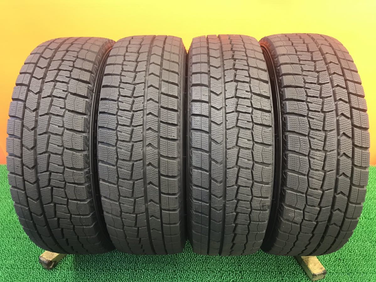 4Y-78)冬 185/60R15 DUNLOP Winter Maxx WM02 2022年 9.5分山 5.5J PCD100/114.3 4穴 マルチスチール_画像3