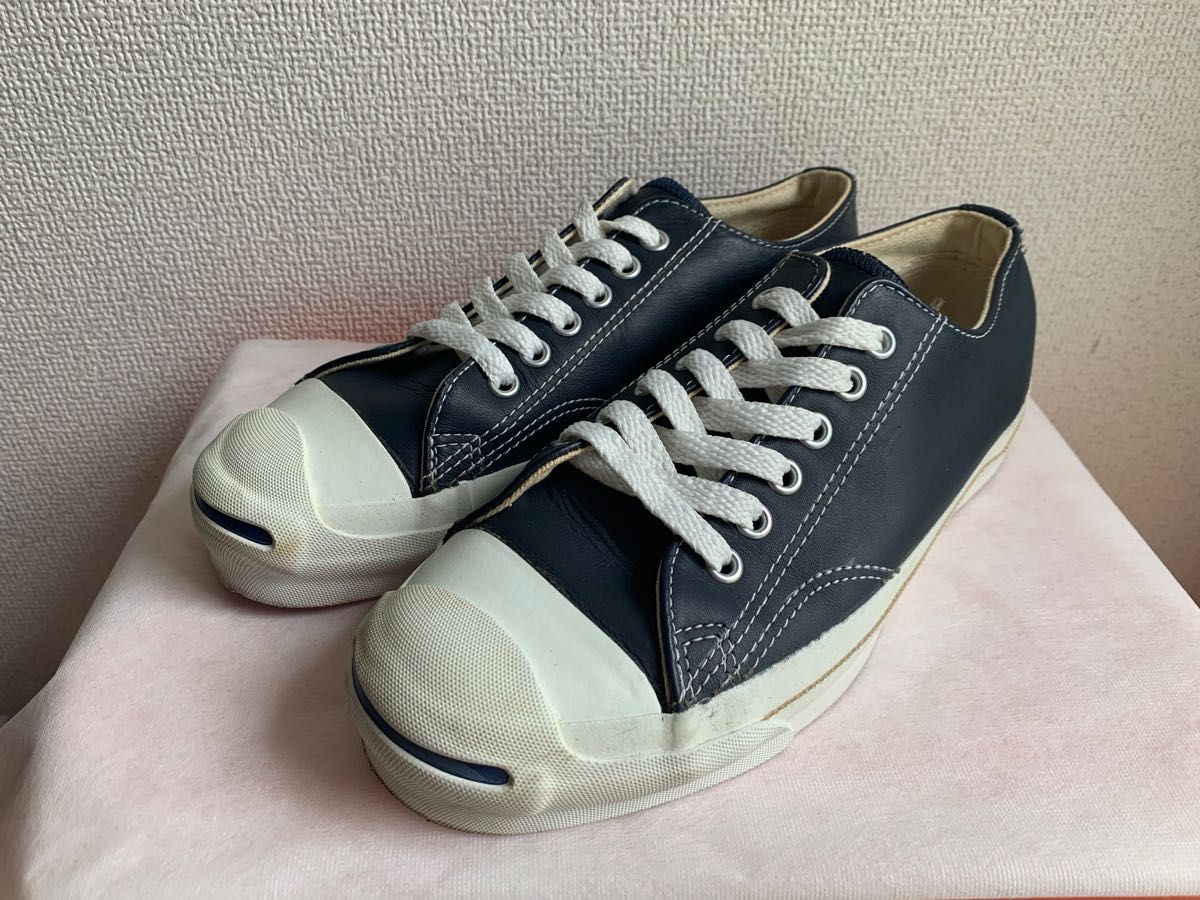 CONVERSE コンバース ジャックパーセル LOW ネイビー レザー CONVERSE コンバース ジャックパーセル LOW ネイビー レザー