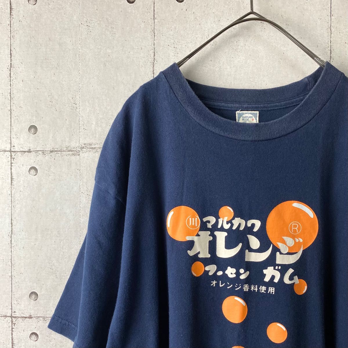 マルカワオレンジフーセンガム　Tシャツ　古着　Lサイズ　 半袖Tシャツ　ゆるダボ　オーバーサイズ　ビッグサイズ　