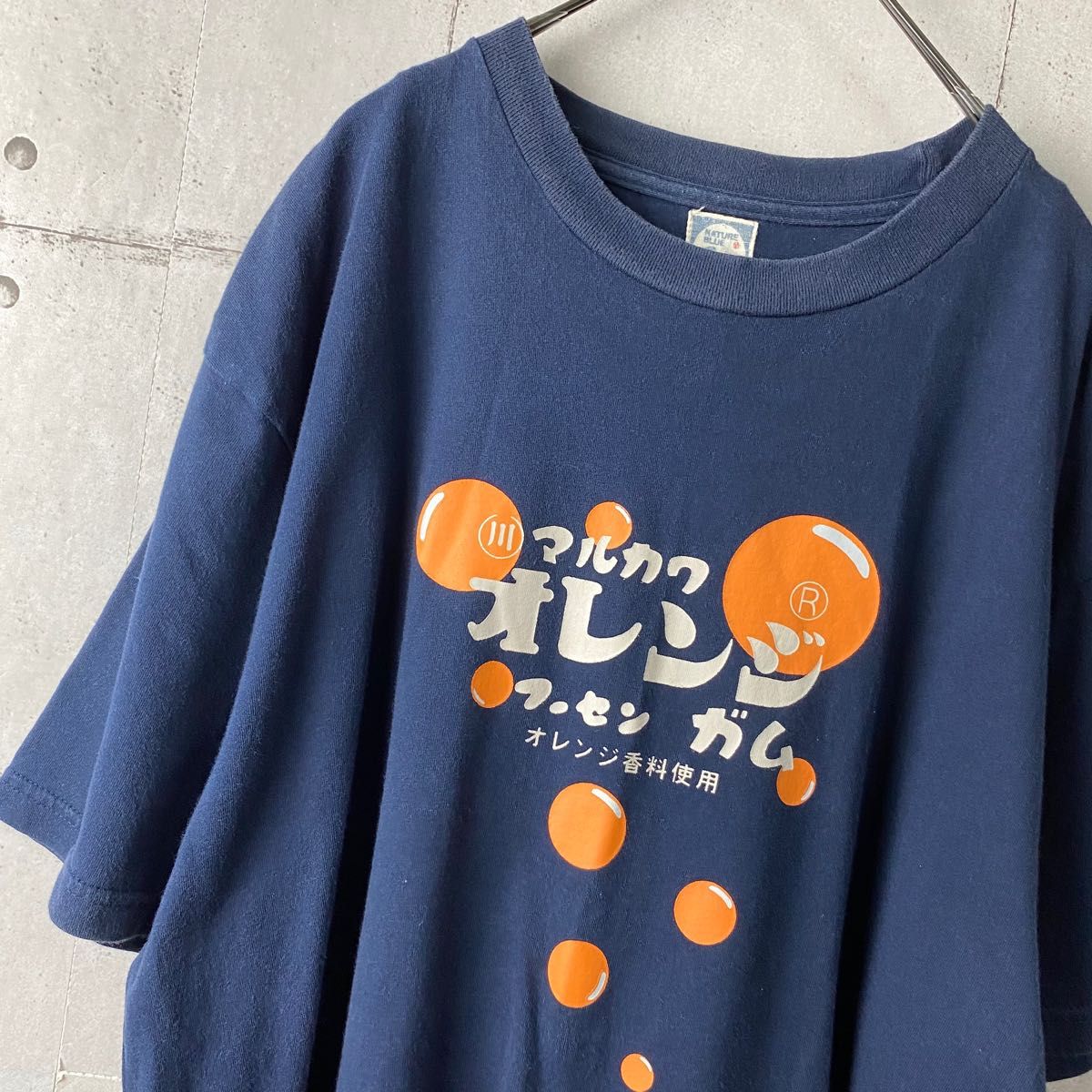 マルカワオレンジフーセンガム　Tシャツ　古着　Lサイズ　 半袖Tシャツ　ゆるダボ　オーバーサイズ　ビッグサイズ　