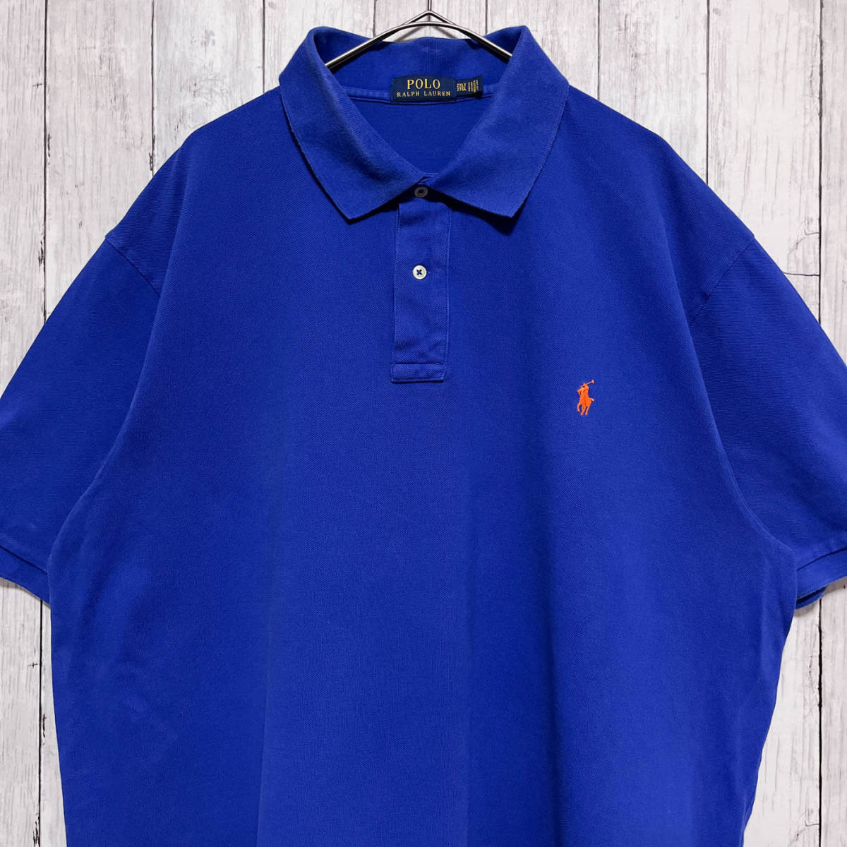 ラルフローレン Ralph Lauren 半袖ポロシャツ メンズ ワンポイント コットン100% 2XLサイズ ( 2XLT・2TGL ) 3‐516の画像2