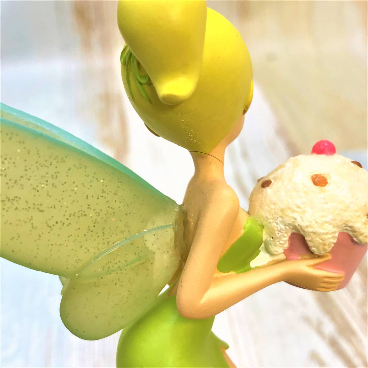 レア★ピーターパン Peter Pan ティンカーベル Tinker Bell カップケーキ 陶器制 フィギュア★ディズニー Disney TDL_画像6