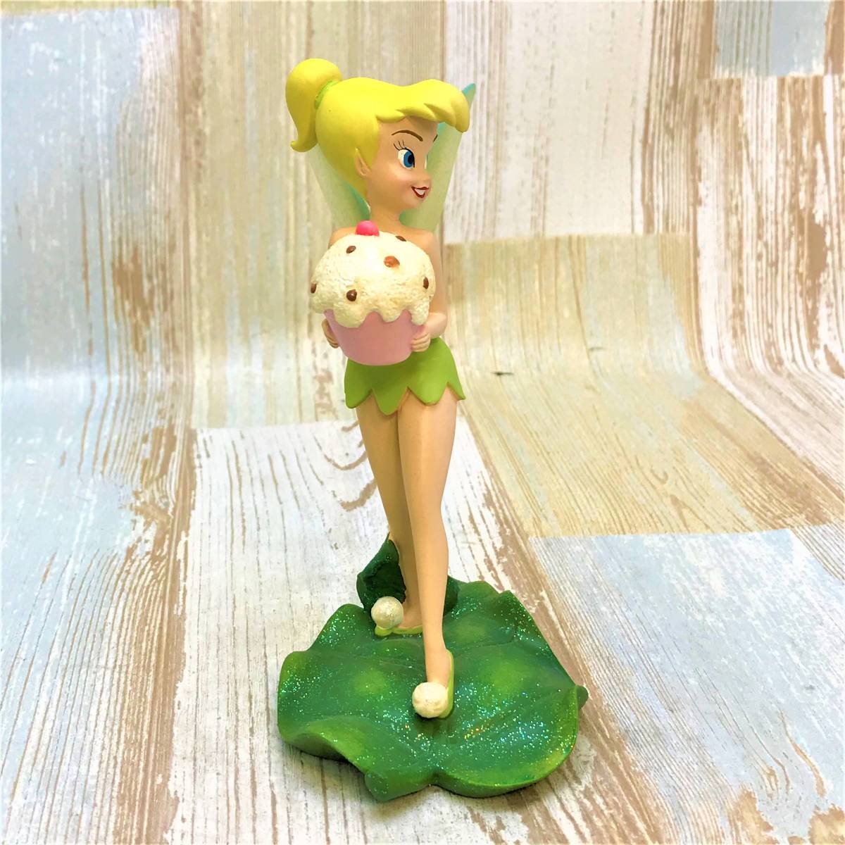 レア★ピーターパン Peter Pan ティンカーベル Tinker Bell カップケーキ 陶器制 フィギュア★ディズニー Disney TDL_画像8