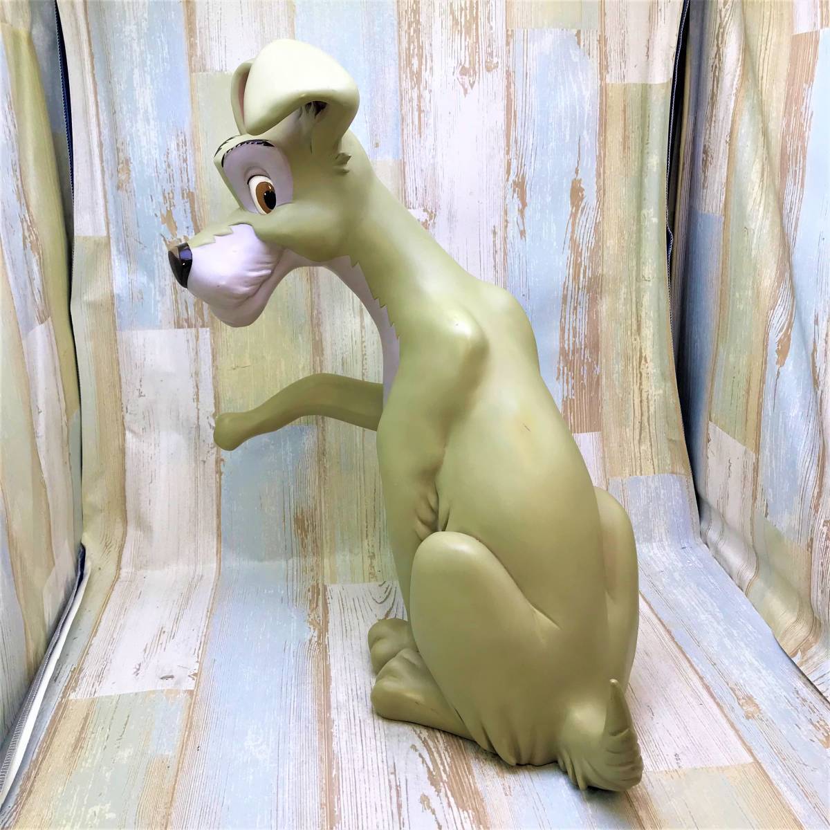 限定品★わんわん物語 LADY＆TRAMP トランプ ビッグフィギュア フィギュアリン 特大 置物★Disney TDL ディズニー_画像5