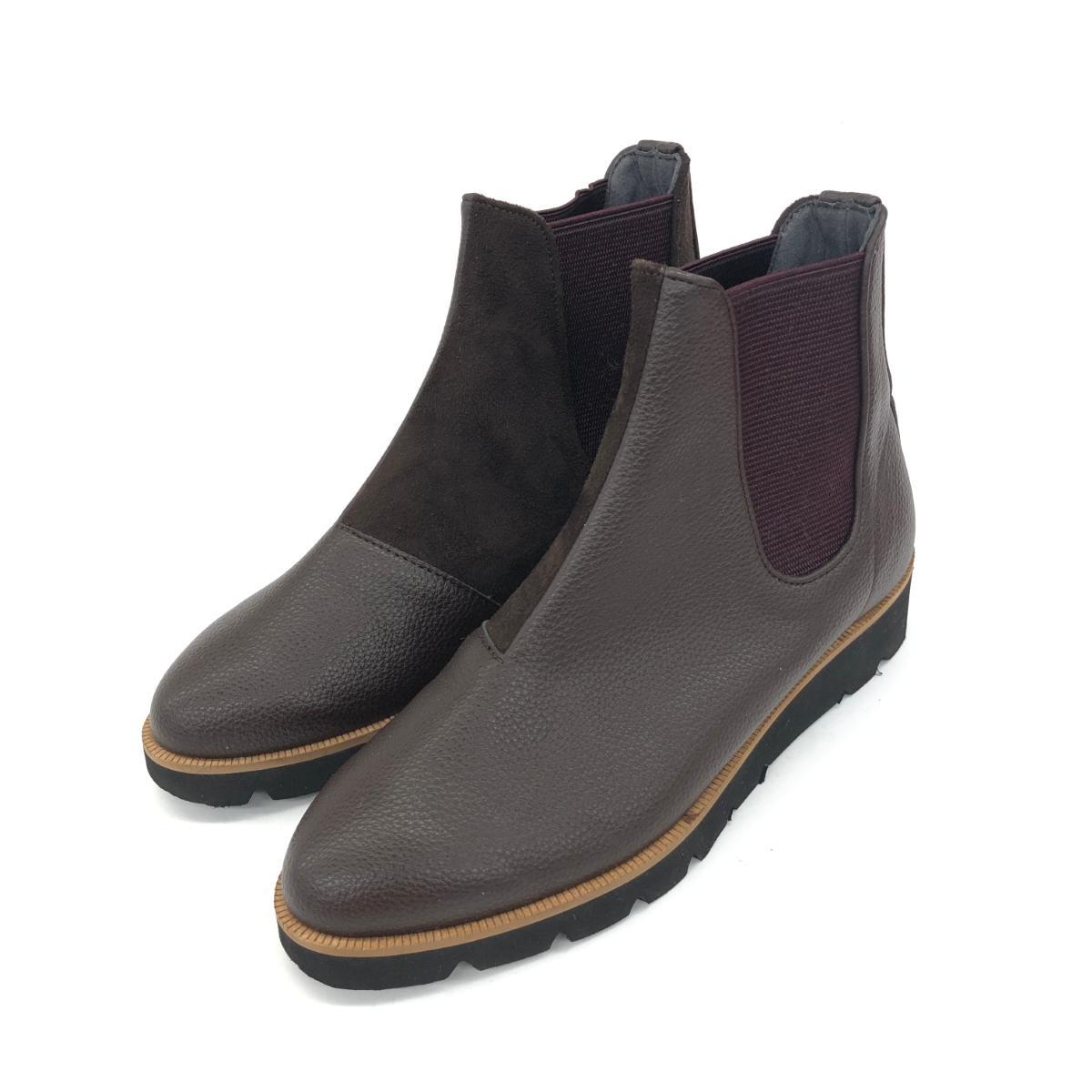 美品◆FOREMOS marco フォアモス マルコ サイドゴアブーツ サイズ2◆ ブラウン レディース 靴 シューズ ブーティー boots_画像1