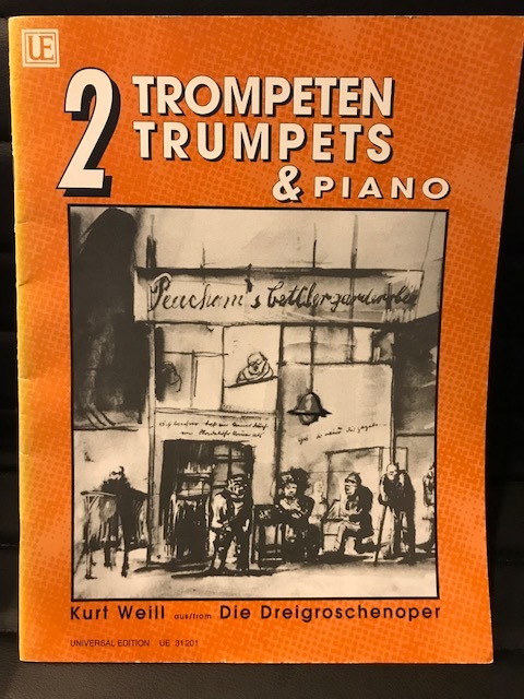 2Trumpets&piano Kurt Well труба ансамбль музыкальное сопровождение 