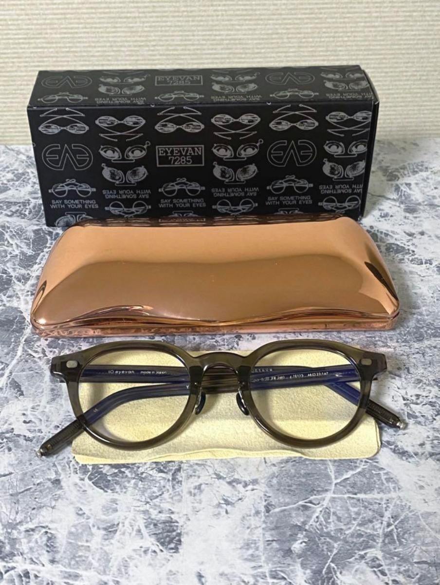 10 eyevan テンアイヴァン no.6-Ⅲ FR - 1011S 46□23-147 眼鏡 度入り