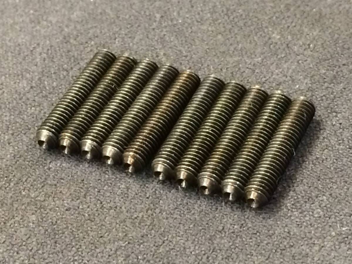 SMC Saddle Height Screws Black Set For Bass (10) / 弦高イモネジ 5弦ベース用 黒 M3(15mm×10）日本全国送料無料！_画像3