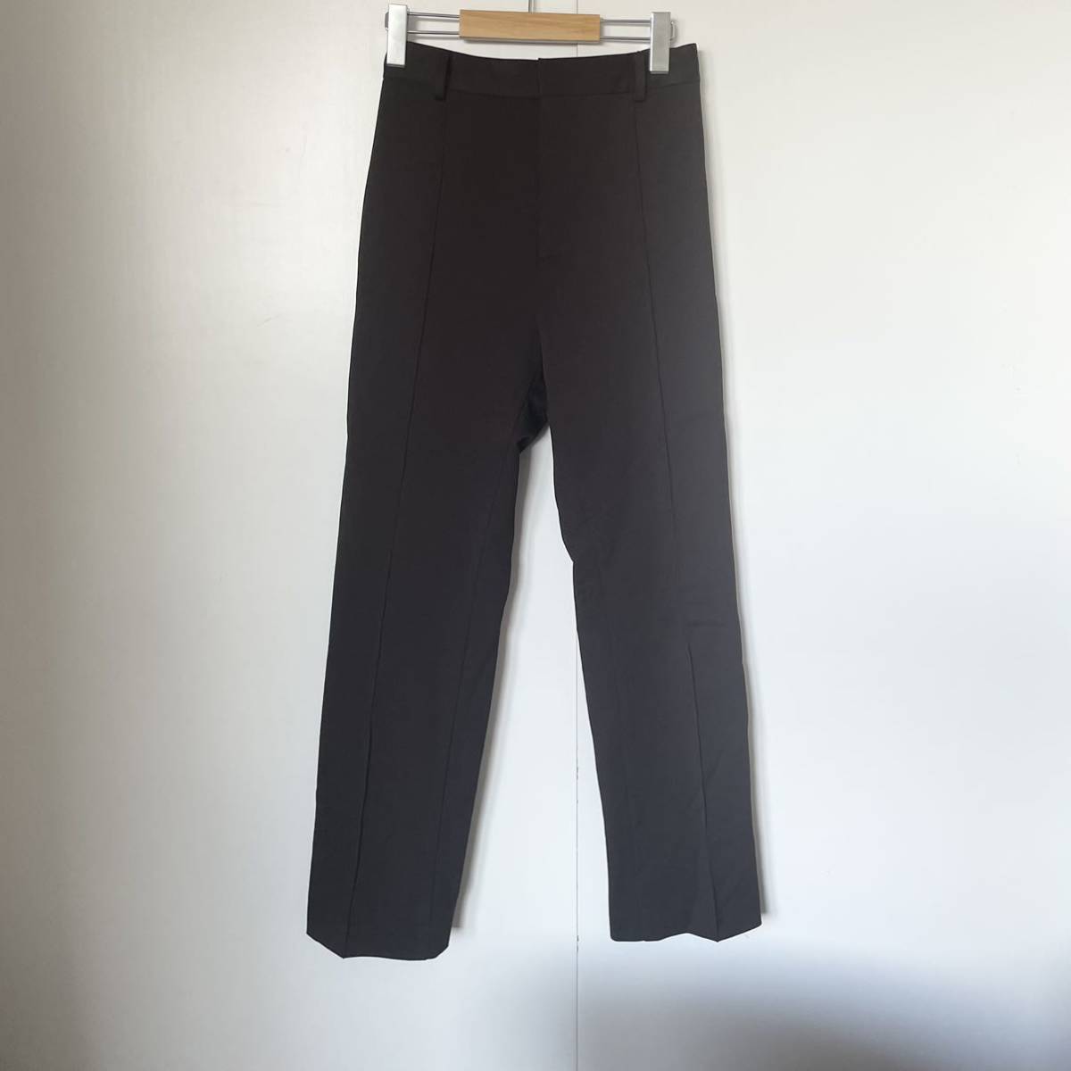 L'Appartement Col pierrot(アパルトモン コルピエロ）Side Zip Pants（サイドジップパンツ）22030560106110　36　ブラウン_画像2