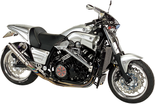 アクティブ ニーグリッププレート バフ [スリットタイプ] YAMAHA V MAX1200 '85 ～ '06_画像2