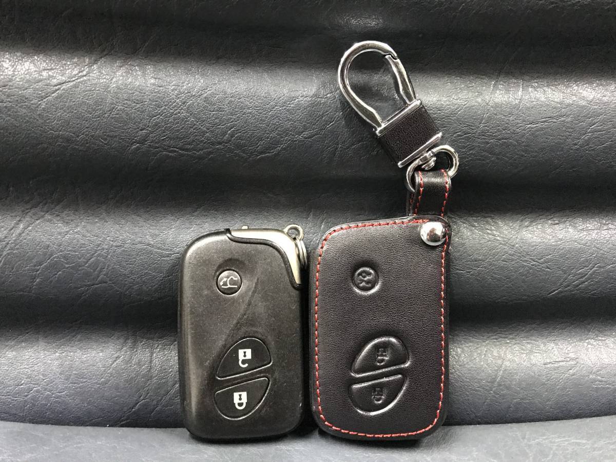  exclusive use smart key case 8 black red Lexus / original leather 20 series IS250/IS350/IS250C/IS350C 10 series CT200h smart key key case design original 