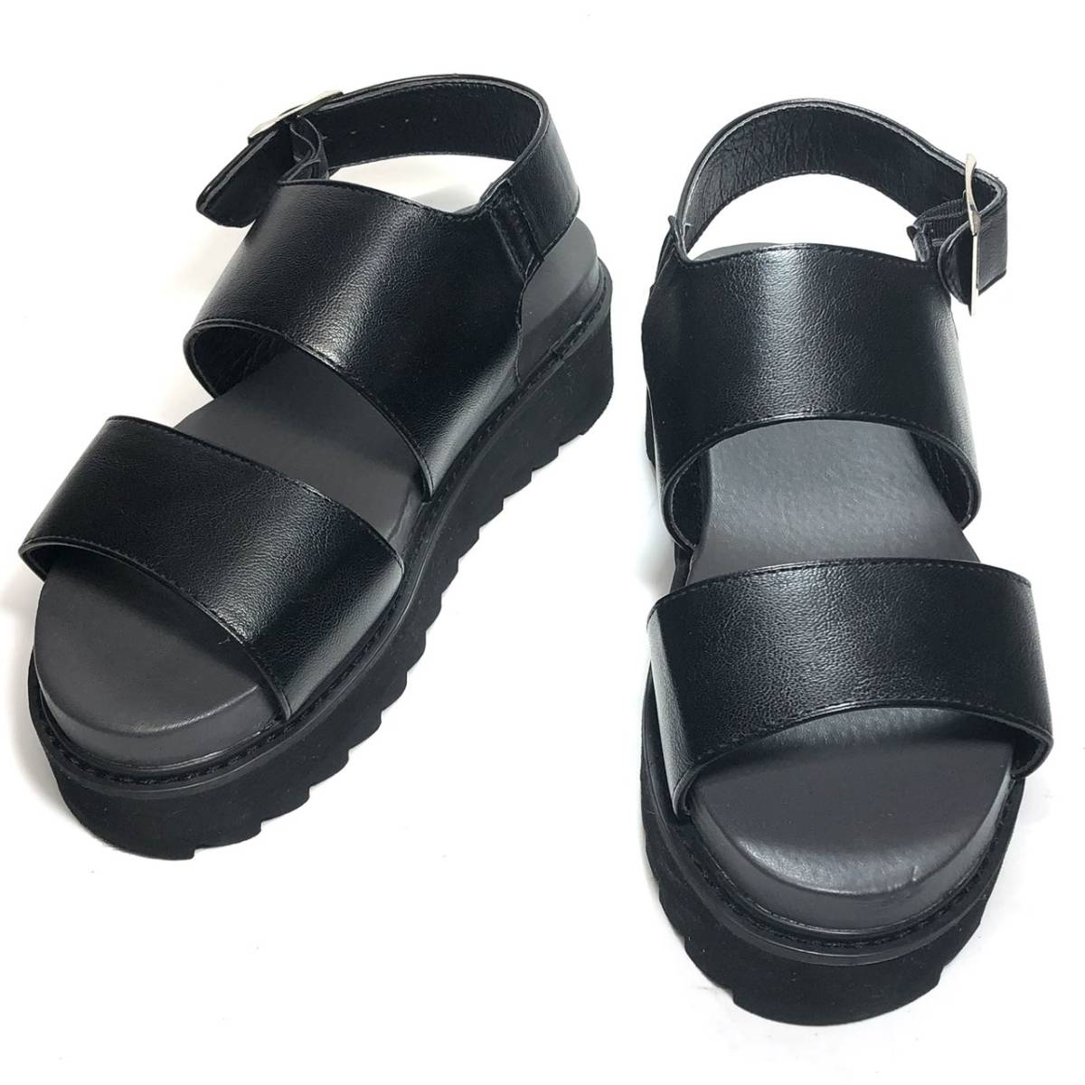 LOOSE size S approximately 24cm-25cm leather shoes sandals thickness bottom Shark sole leather shoes original leather casual used * control FAG0547