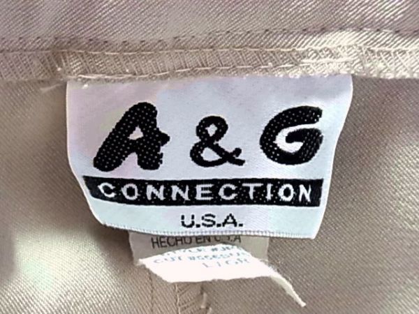 アメリカ製A&Gパンツ L フレアー レースアップ ベージュ系ストレッチ男性メンズ女性レディース_画像4