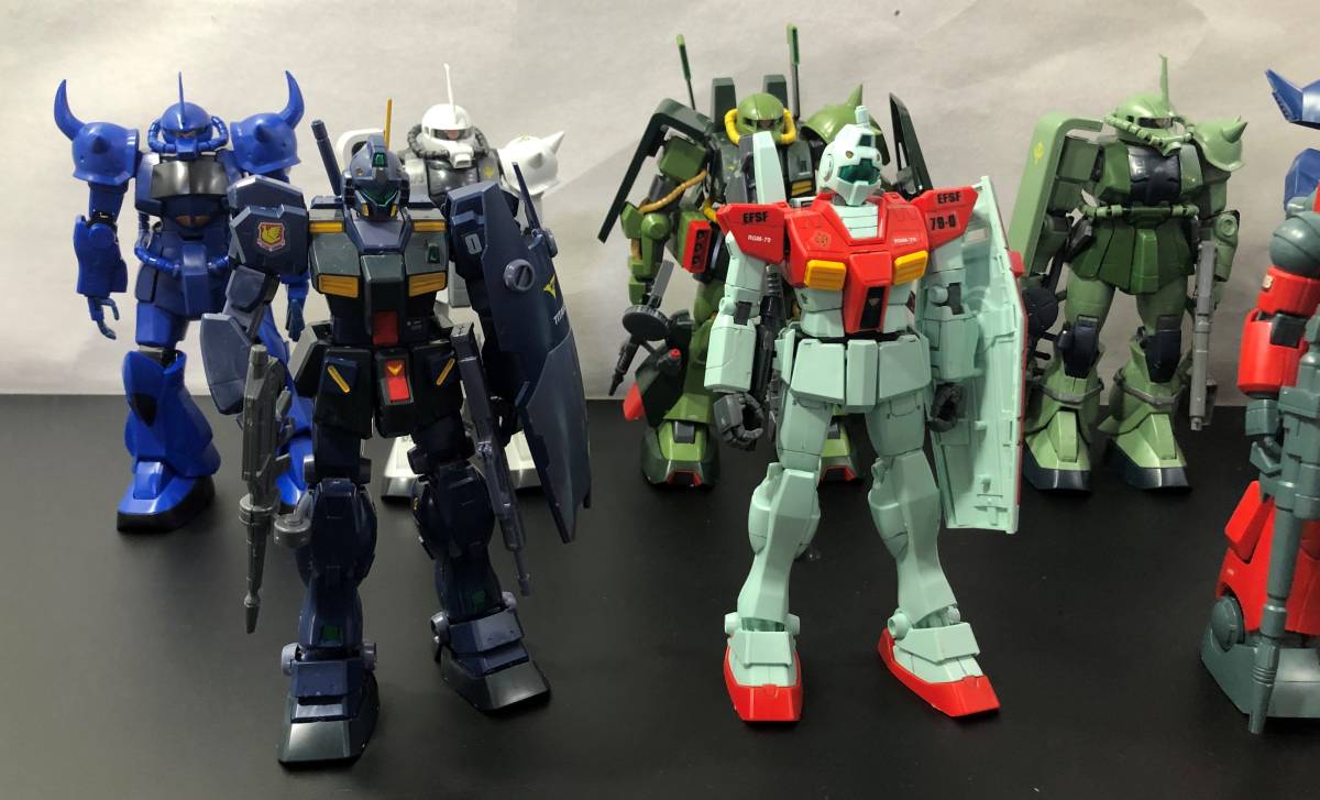 1T 1円～ 組立済 ガンプラ MG 1/100 ザクⅡ ゲルググ ガンキャノン ジムクゥエル フリーダムガンダム ガンダムMk-Ⅱ 他 ジャンク まとめ_画像3