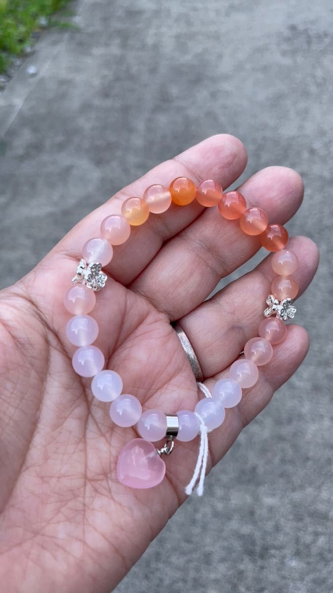 新品】18K使用路路通の天然琥珀パワーストーンブレスレット南紅瑪瑙