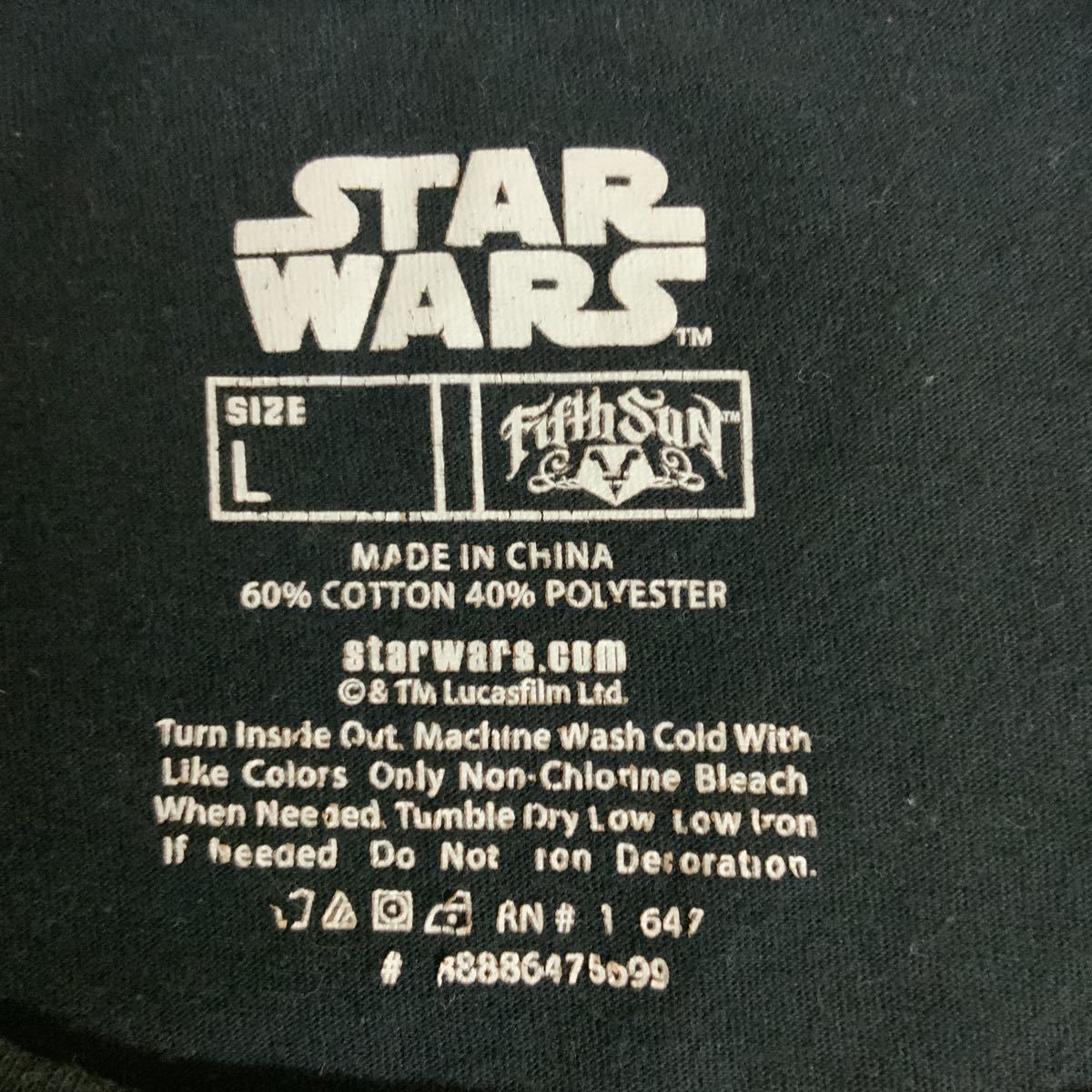 STAR WARSスターウォーズ半袖Tシャツ古着黒色ブラックメンズL