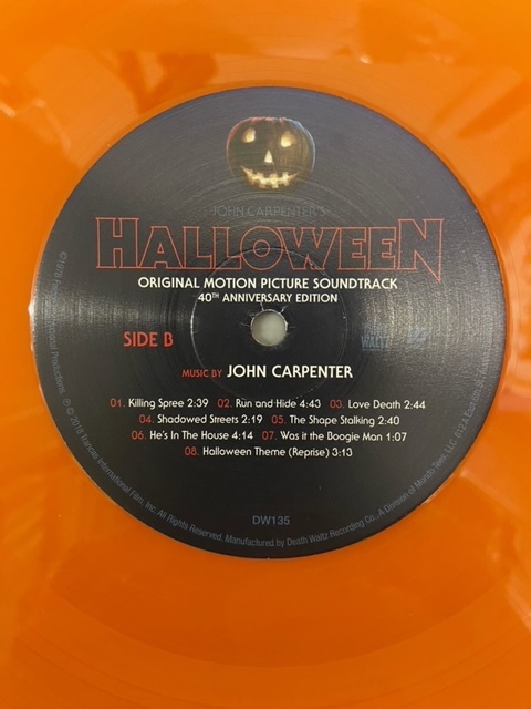 [HALLOWEEN] Halloween 40TH ANNIVERSARY EDITION Original Motion Picture Soundtrack foreign record 