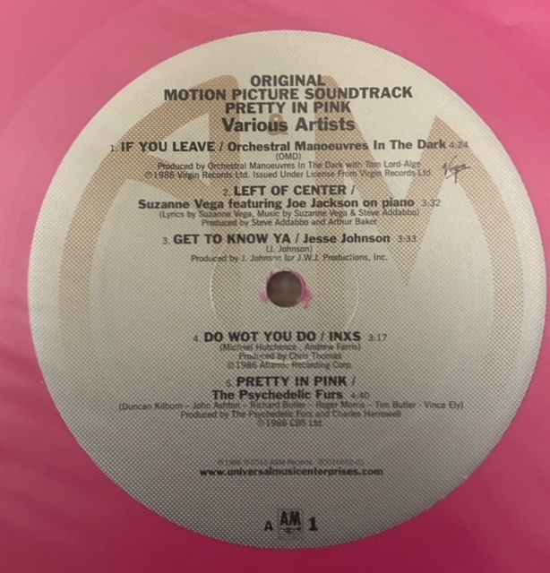 [US limitation LP record ]pretty in pink limitation record :No.2863 color disk <..>pliti* in * pink |. people. street angle 