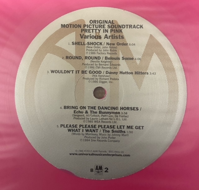 [US limitation LP record ]pretty in pink limitation record :No.2863 color disk <..>pliti* in * pink |. people. street angle 