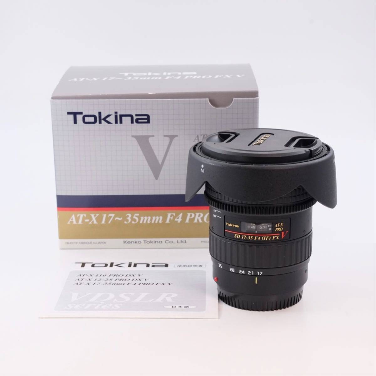 Tokina トキナー AF 17-35mm f4 DX-V canon キヤノンマウント用の画像1