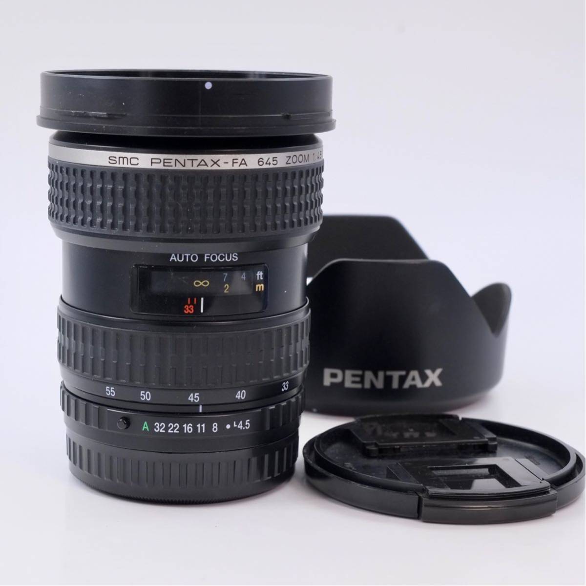 全日本送料無料 Pentax ペンタックス 1:4.5中判カメラ用レンズ 33-55mm